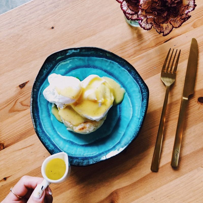 Huevos Trufados en Tortilla de Yuca